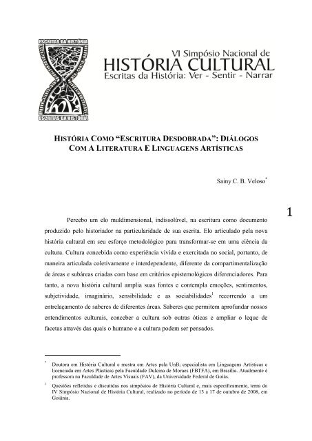 História como "Escritura desdobrada": diálogos com a literatura