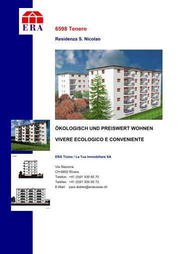 6598 Tenero Residenza S. Nicolao ÖKOLOGISCH UND PREISWERT