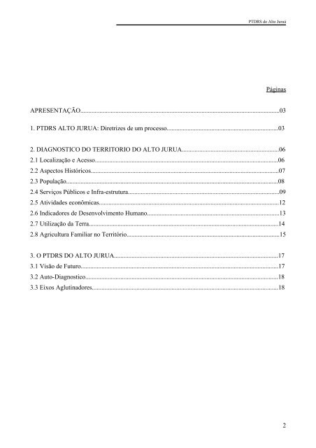 Alto Juruá - SIT - Sistema de Informações Territoriais - Ministério do ...