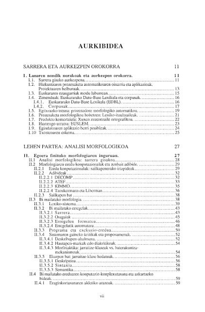 Euskal morfologiaren tratamendu automatikorako tresnak