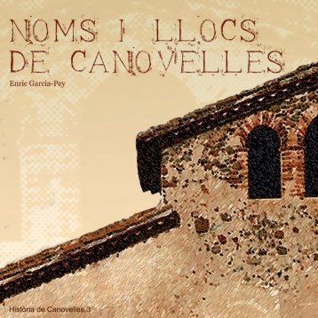 NOMS I LLOCS DE CANOVELLES - Estela - Ajuntament de ...