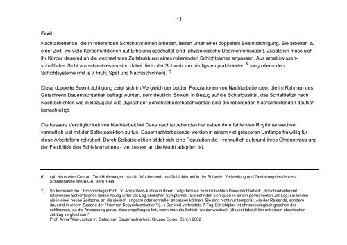 Nachtarbeit: das unterschiedliche ... - bei Gruppe Corso