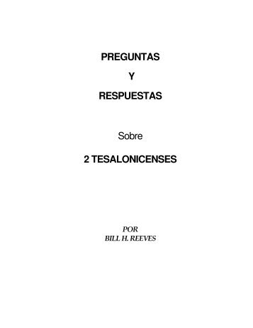 2 Tesalonicenses - Bill H. Reeves enseña