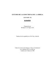 ESTUDIO DE LAS DOCTRINAS DE LA BIBLIA