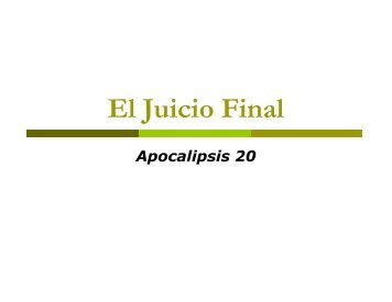 El Juicio Final - Iglesia Anglicana "San Juan Evangelista"