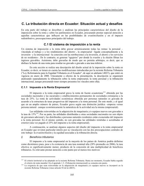 Evasión y equidad final_corregido - Cepal