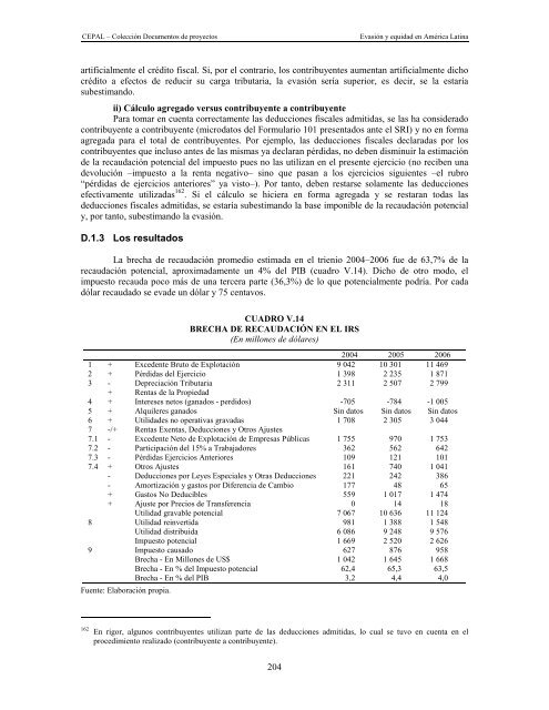 Evasión y equidad final_corregido - Cepal