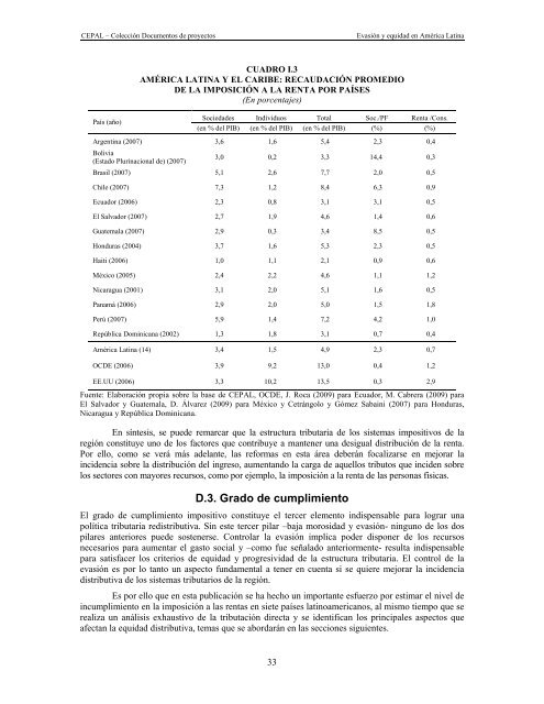 Evasión y equidad final_corregido - Cepal