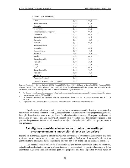 Evasión y equidad final_corregido - Cepal