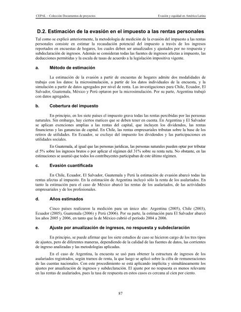 Evasión y equidad final_corregido - Cepal