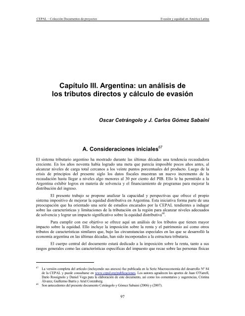 Evasión y equidad final_corregido - Cepal