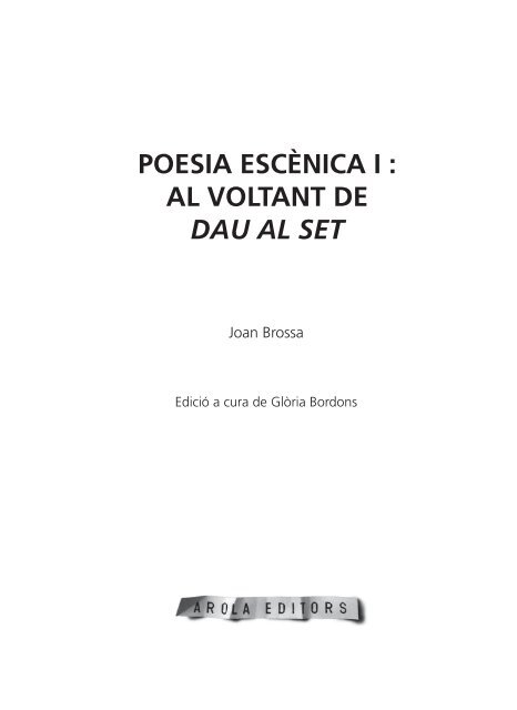 Poesia escènica I