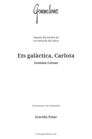 Descarrega't el primer capítol (PDF) - Gemma Lienas