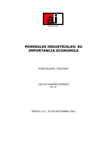 minerales industriales: su importancia economica - Academia de