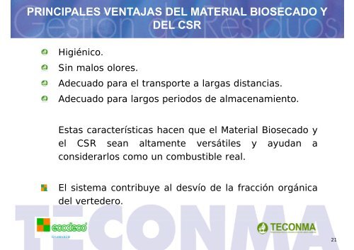 EL PROCESO BIOCUBI EL PROCESO BIOCUBI PARA EL ...