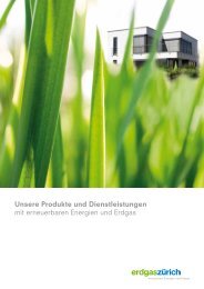 Imagebroschüre (PDF, 2.2 MB) - Erdgas Zürich AG