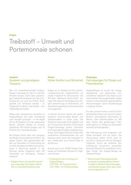 Imagebroschüre (PDF, 2.2 MB) - Erdgas Zürich AG