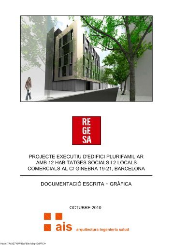 Projecte executiu - Regesa