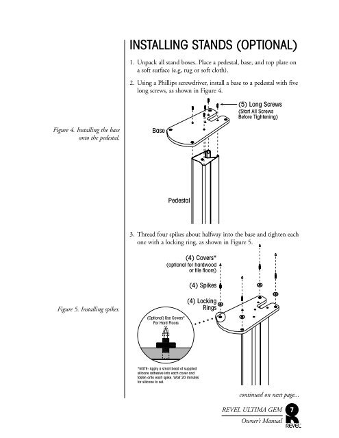 REVEL ULTIMA GEM loudspeakers