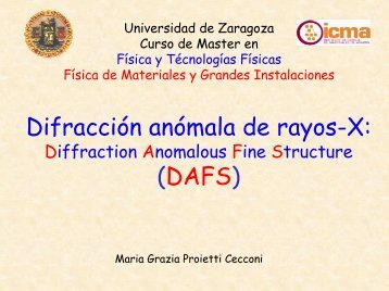 DAFS - Universidad de Zaragoza