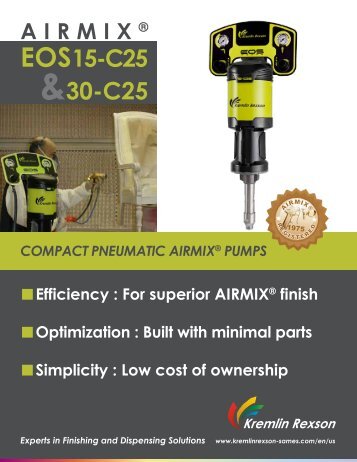 EOS 15-C25 & 30C-25 Airmix® Pump - Kremlin Rexson Sames