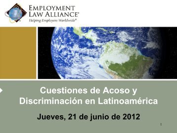 Prohibición de la Discriminación - Employment Law Alliance