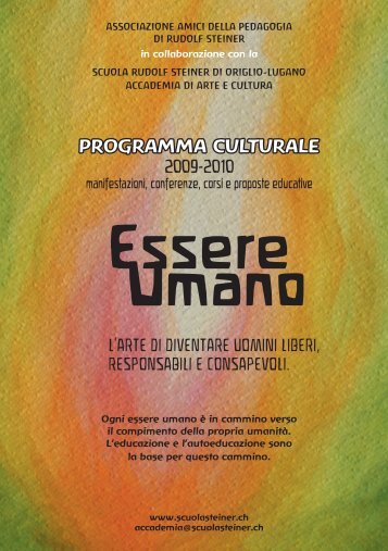 Essere Umano - Scuola Rudolf Steiner