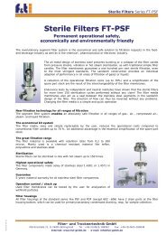 Sterile Filters FT-PSF - Fut-GmbH