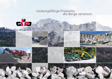 die Berge versetzen Leistungsfähige Produkte, - Gipo AG