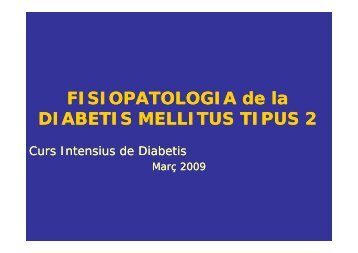 FISIOPATOLOGIA de la DIABETIS MELLITUS TIPUS 2
