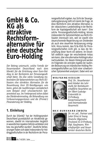 Gmbh & Co. KG als attraktive Rechtsform - Home - Ernst & Young ...