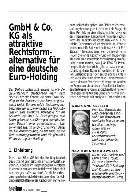 Gmbh & Co. KG als attraktive Rechtsform - Home - Ernst & Young ...