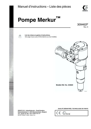 Mode d'emploi Merkur - Dimatec SA