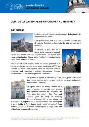 Guió visita lliure per als docents - Catedral de Girona