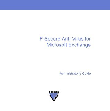 F-Secure Anti-Virus for Microsoft Exchange