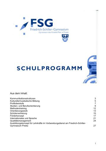 Schulprogramms - FSG Preetz