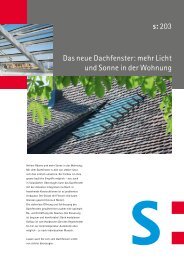 Das neue Dachfenster: mehr Licht und Sonne in der ... - stebler