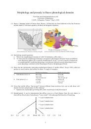 Morphology and prosody in Huave phonological domains