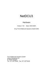 NetDCU3 - F&S Elektronik Systeme GmbH.
