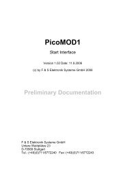 PicoMOD1 - F&S Elektronik Systeme GmbH.