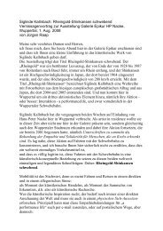 Siglinde Kallnbach: Rheingold-Shinkansen ... - Galerie Epikur