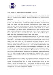 Ata da Reunião do Conselho Deliberativo realizada em 07/08/2007