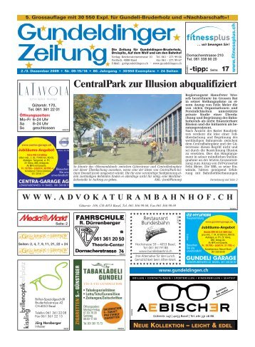 Ausgabe ansehen - Gundeldinger Zeitung