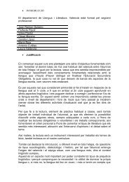 INTRODUCCIÓ El departament de Llengua i ... - IES San Vicente