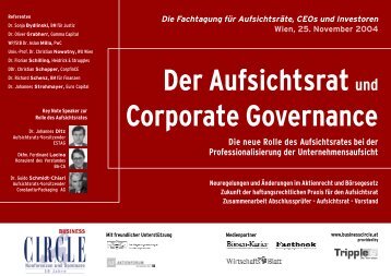 Der Aufsichtsrat und Corporate Governance - Gamma Capital Partners