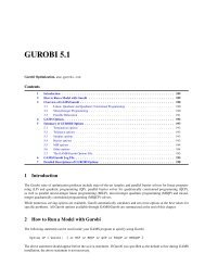 Solver Manual (pdf) - Gams