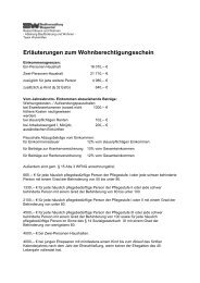 Erläuterungen zum Wohnberechtigungsschein