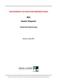 Bauleitplanverfahren 1136V - Verkehrsgutachten ... - Stadt Wuppertal