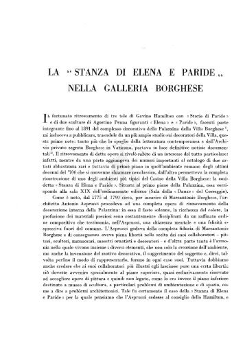 L.FERRARA, La Stanza di Elena e Paride nella Galleria Borghese