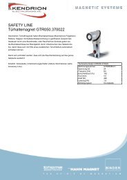 SAFETY LINE Türhaltemagnet GTR050.370022